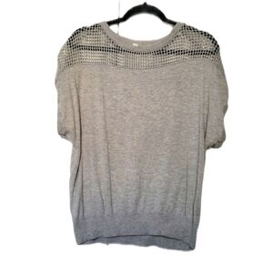 Forever21 Size Medium Gray Short Sleeve Shirt Dolman Top